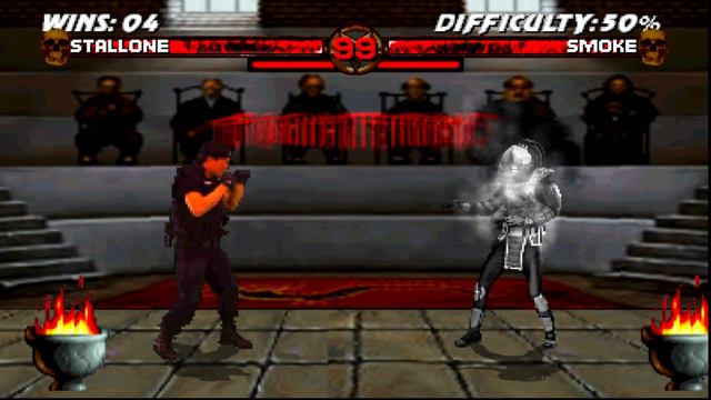 Mortal Kombat Blood Storm Vs Krossed Realms Stallone Playthrough смотреть онлайн
