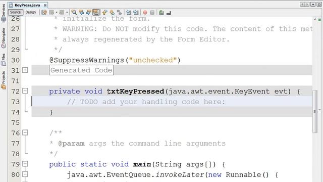 How to use key press in Java Netbeans смотреть онлайн