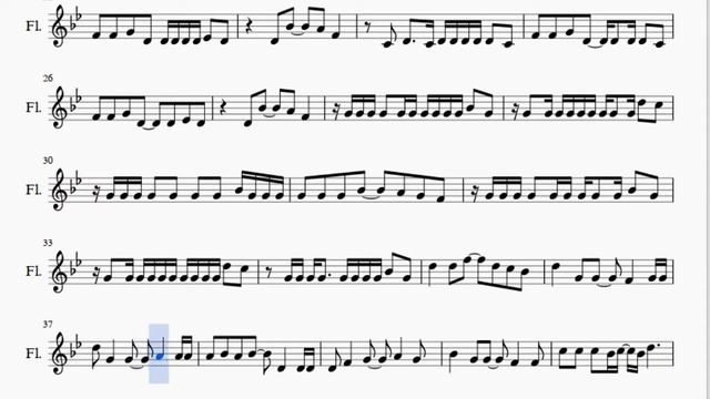 Flute Sheet Music: How to play Again (Fullmetal Alchemist Brotherhood) by Yui смотреть онлайн