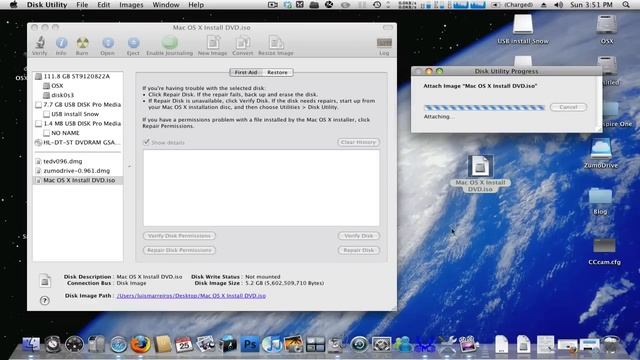 Mac OS X convert DMG to USB install смотреть онлайн