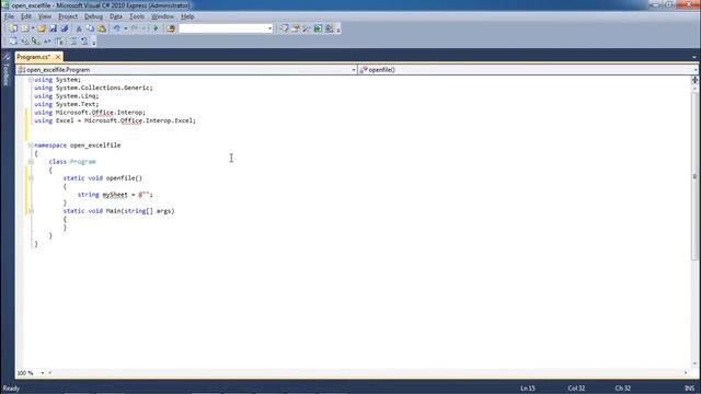 How to Open Excel File in C# смотреть онлайн