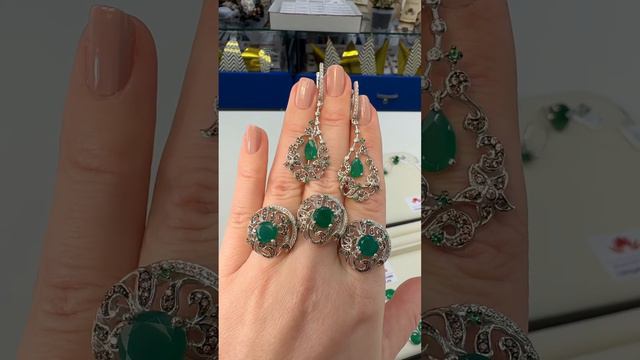 Зеленый Агат🌿 Новинки от ФРЕШ🕊️Весенняя Коллекция🌿 #ледисамоцвет #серебро #925 #фреш #весна смотреть онлайн