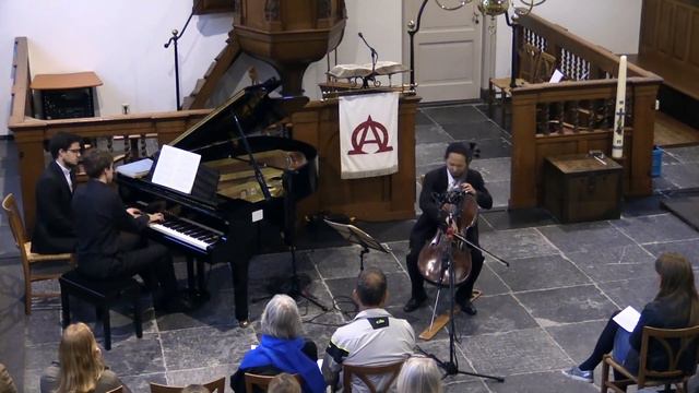 Brahms cello sonata 1 - 1st movement Shuya Tanaka & Pierre Herman смотреть онлайн