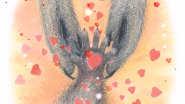 Лапка с поцелуем. Поцелуй в ладошке. Енот Честер боится идти в школу. Сказки для детей от страхов. смотреть онлайн