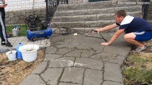 Садовая дорожка своими руками на даче. Отличный вариант
