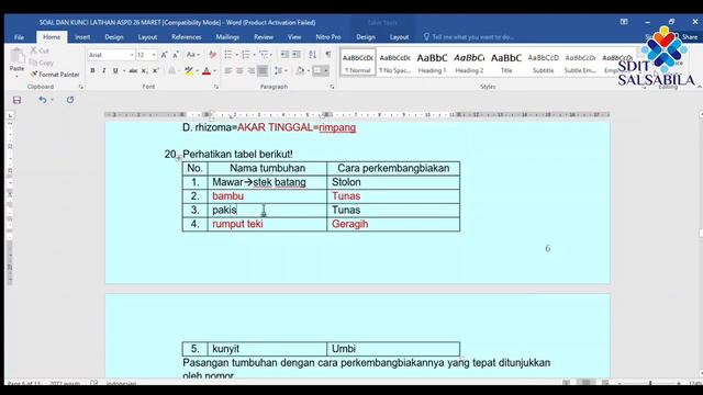 IPA Kelas 6 | Kunci dan Pembahasan Latihan Persiapan ASPD IPA смотреть онлайн