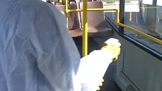 Дезинфекция в автобусном парке Гомеля смотреть онлайн