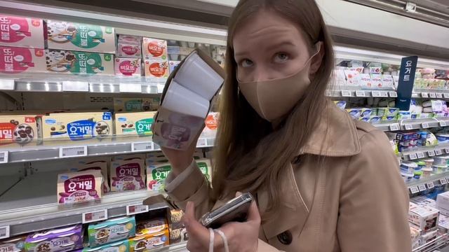 обзор продуктового магазина в Корее