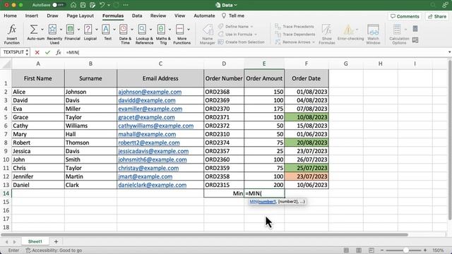 Top 7 functions you should know in Excel | Part 4 | MIN & MAX смотреть онлайн