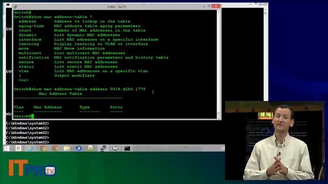 Configure MAC Tables on a Cisco switch смотреть онлайн