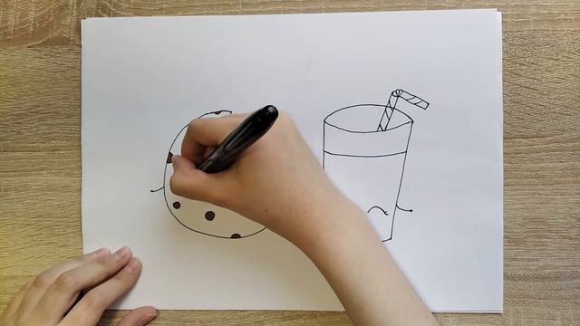 Как нарисовать милую печеньку с молочком смотреть онлайн
