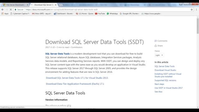 SSIS Tutorial For Beginners | SQL Server Integration Services (SSIS) | MSBI Training Video | Edurek смотреть онлайн
