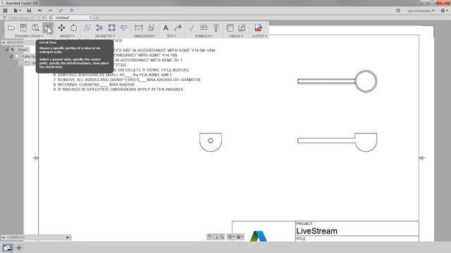 Fusion 360 — Create a Professional 2D Drawing — #LarsLive 84 смотреть онлайн