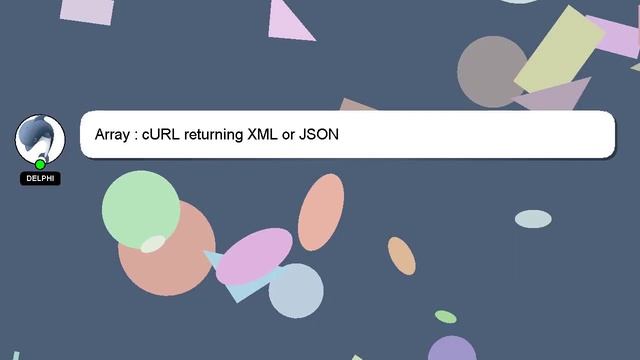 Array : cURL returning XML or JSON смотреть онлайн