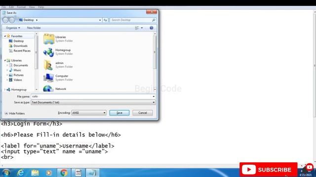 How to change Background colour of a Login Form | change Login form Background color | Begin Code смотреть онлайн