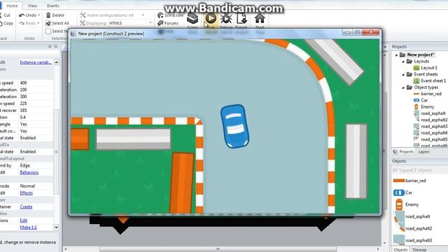 Construct 2 Racing game Tutorial-3 :Enemy AI смотреть онлайн