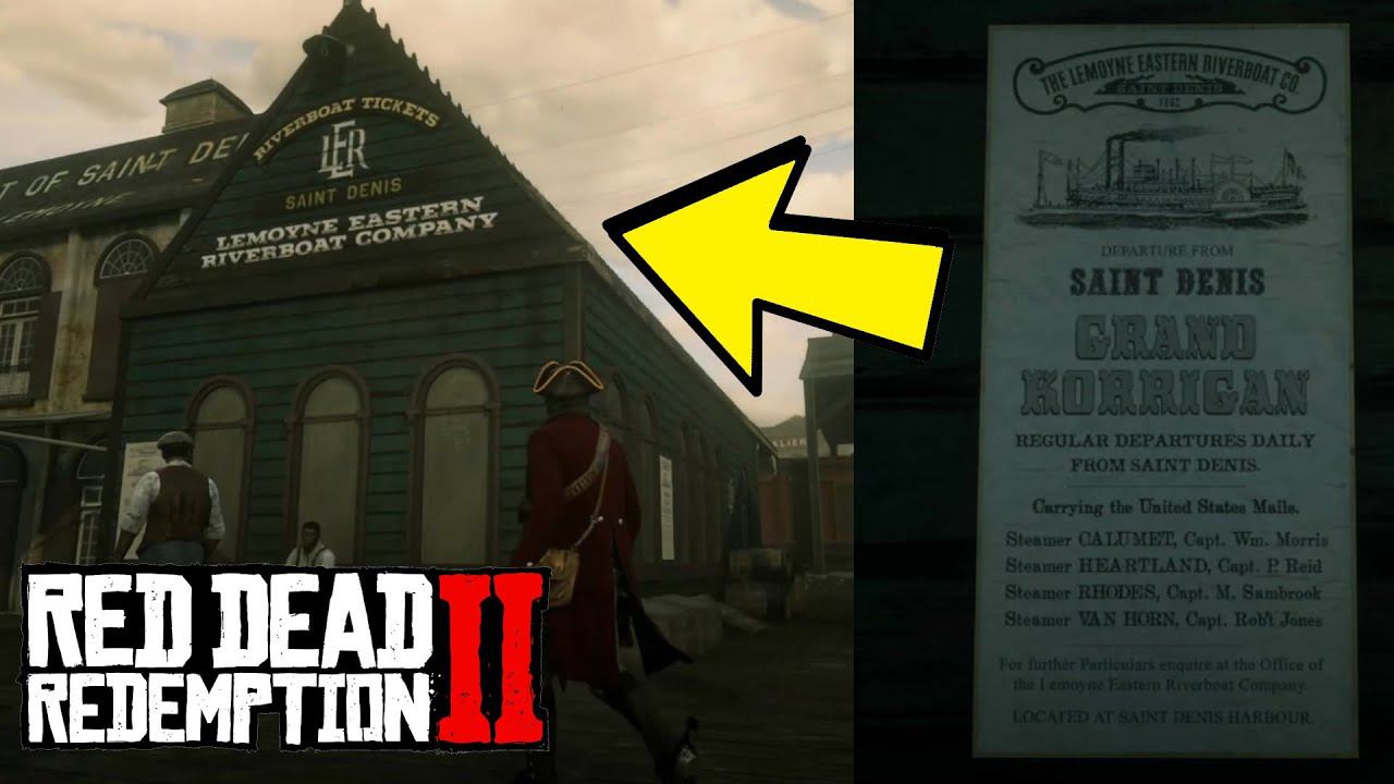 Билетная касса на Пароход в Сен Дени в Red Dead Redemption 2 смотреть онлайн