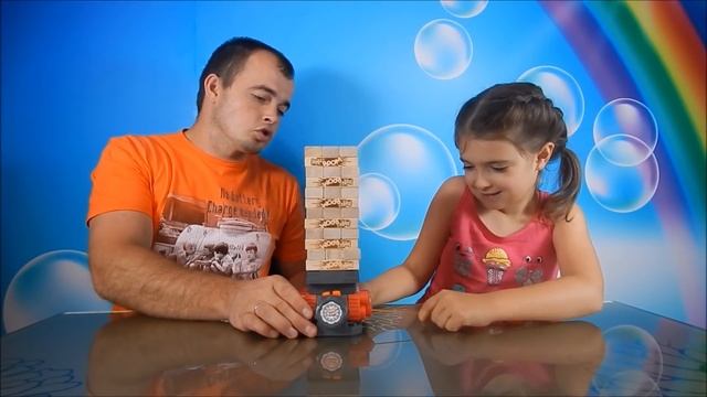 Челлендж Дженга бум играем строим башню Вызов принят от канала Мистер Макс смотреть онлайн