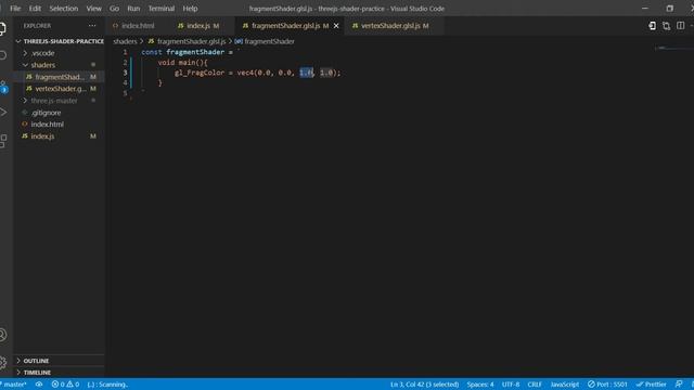How to implement a simple GLSL Shader in Three.js? смотреть онлайн