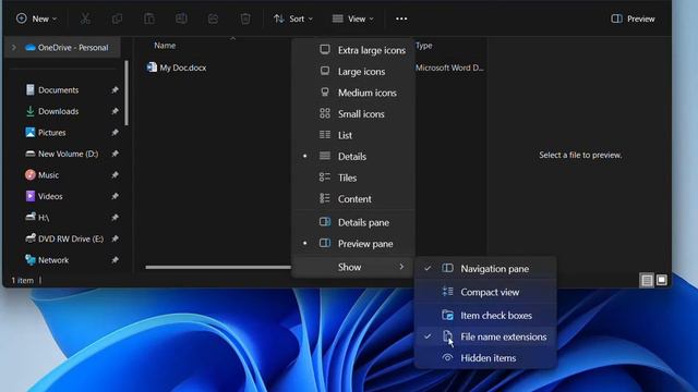 How To Display File Extension in Windows 11 23H2 смотреть онлайн