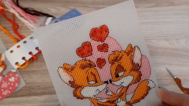 Вышивка крестиком на пластиковой канве по набору Чарівна мить Crystal Art "День Святого Валентина смотреть онлайн