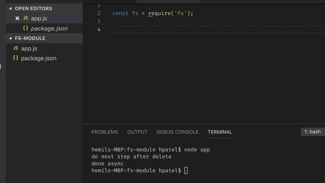 fs module Node.js | Part 8 Node Tutorials for Beginners смотреть онлайн