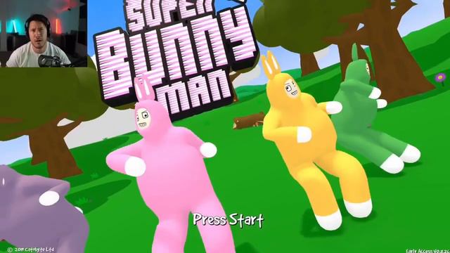 Markiplier GROOVIN’ to the BUMPING intro music for SUPER BUNNY MAN for 10min смотреть онлайн