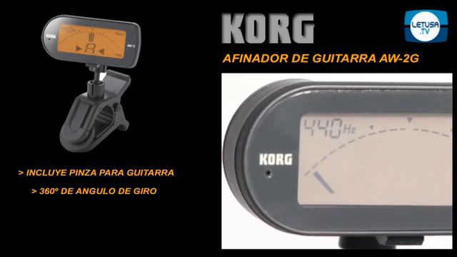 LETUSA TV - KORG AW2G AFINADOR DE GUITARRA смотреть онлайн