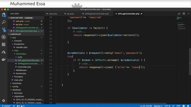 8 Laravel API with JWT and CRUD смотреть онлайн