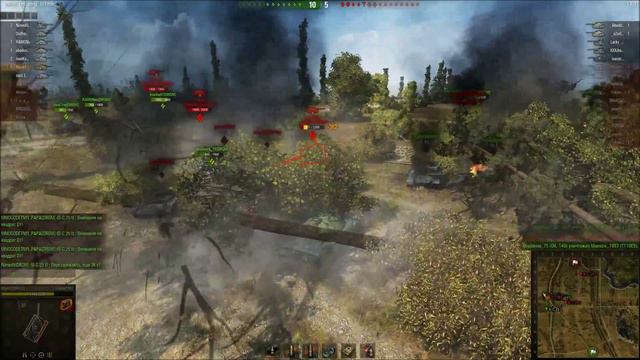 [DROM] vs. [BP54] Epic Win World of Tanks Как выиграть катку неполным составом 12 vs 15 смотреть онлайн
