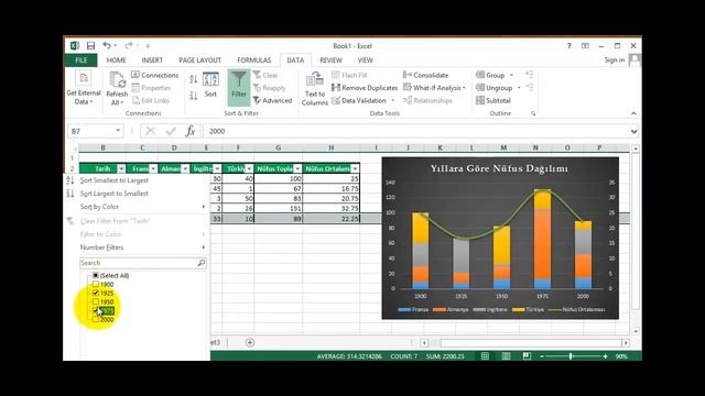 Excel 5 FILTER Filtreleme Uygulaması Number Five смотреть онлайн