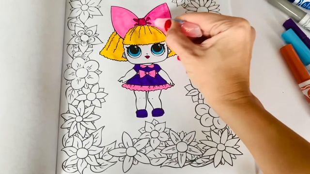 РАСКРАСКА ЛОЛ КУКЛА |Открываем Лол Сюрприз | LOL Surprise Lil Sisters смотреть онлайн