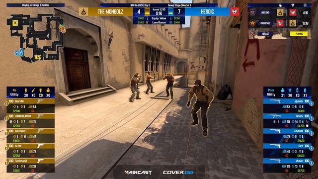 TheMongolz vs Heroic | Map 3 Mirage | IEM Rio 2023 смотреть онлайн