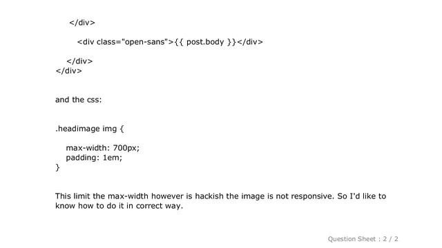 HTML : How to enforce image max-width when using bootstrap 3? смотреть онлайн