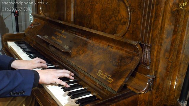 Steinway & Sons Burr Walnut Vertigrand Upright Piano Restored | Demonstrated by Sherwood Phoenix смотреть онлайн