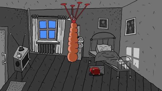 Личинка. Мультфильм.