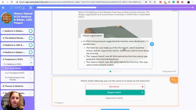 History - Medicine In Britain - Trench Warfare - Seneca - Learn 2x Faster