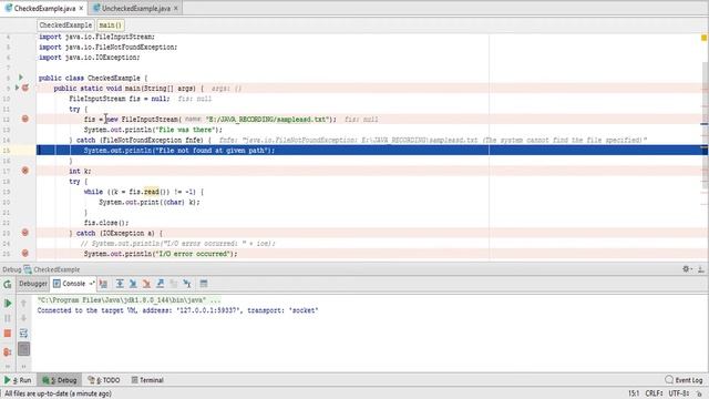 ? Java Checked Exception tutorial in Debug Style 2020 | Tutorial | Latest | Coding | Basic (BEST) ? смотреть онлайн