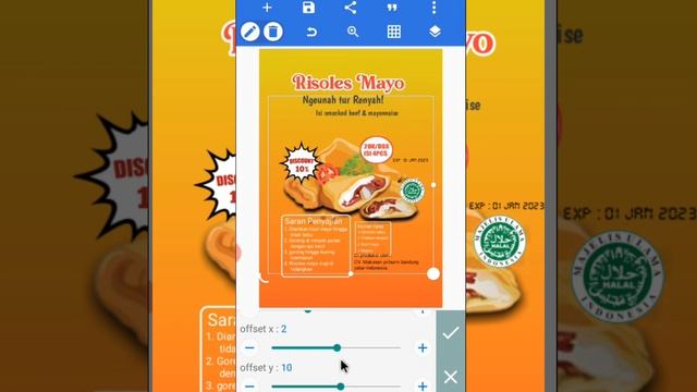 DESAIN LEBEL MAKANAN TUTORIAL PS TOUCH | PIXELLAB смотреть онлайн