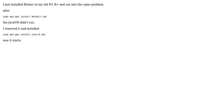 Raspberry Pi: Unable to run JAVA on Raspberry PI Zero? "VM is only supported on ARMv7+ VFP" смотреть онлайн