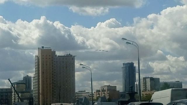 тренировка Парада 7 мая с Проспекта Мира