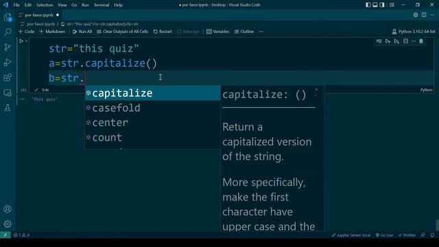STRING CAPITALIZE - PYTHON | V-CODE | CSI | VIT-AP смотреть онлайн