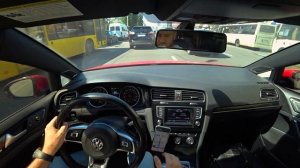 Покатушки по городу на VW GOLF 7 GTI