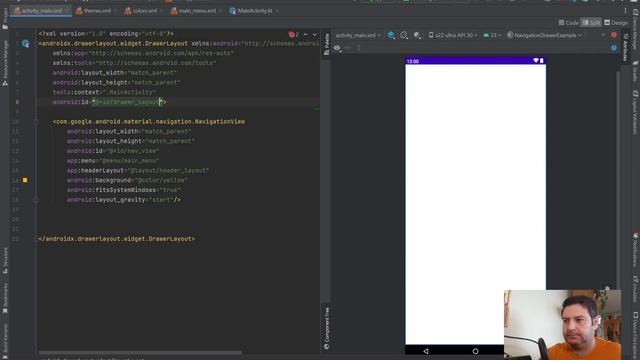 How to Create a Navigation Drawer in Android Studio | Kotlin смотреть онлайн