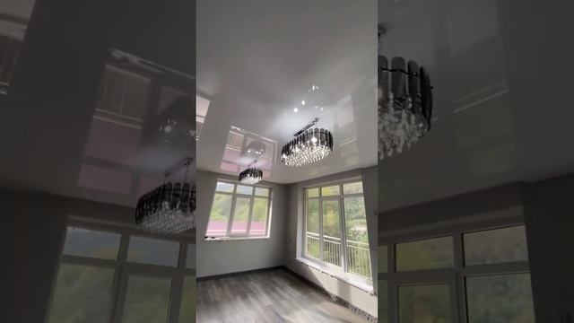 Натяжные потолки глянцевые в частном доме смотреть онлайн