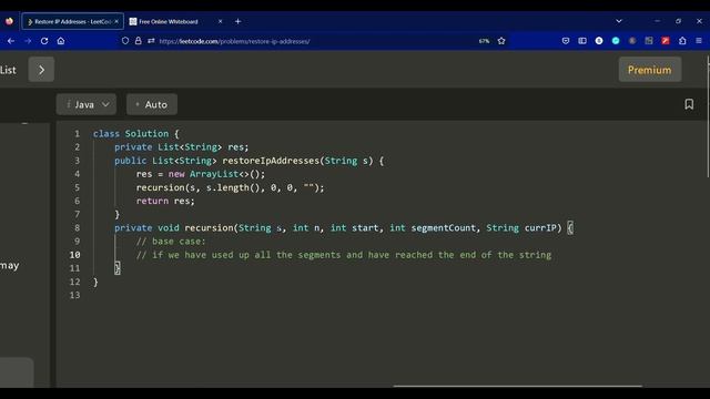 93. Restore IP Addresses - LeetCode Solution in Java | THE CODE WIZARD смотреть онлайн