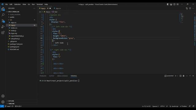Split Screen Parallax Effect Tutorial | REACTJS & CSS смотреть онлайн