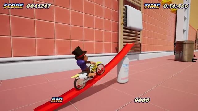 Toy Stunt Bike: Tiptop's Trials Продолжение приключений обезьянки на мотоцикле/полная версия