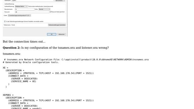 Making an Oracle XE instance network wide available смотреть онлайн