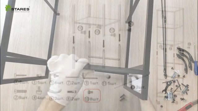 Сборка комода для дома и дачи COMMOD WOOD-II 5F-3D от Estares. смотреть онлайн